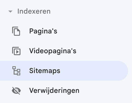 sitemap indienen bij google